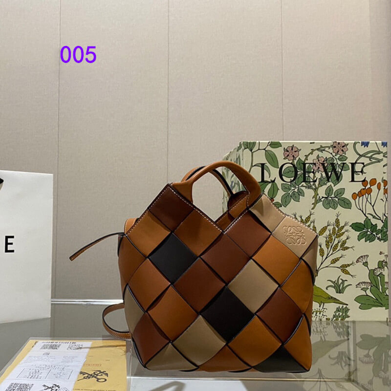 ロエベ ウーブン バスケット バッグ マルチカラー loewe ショルダー 