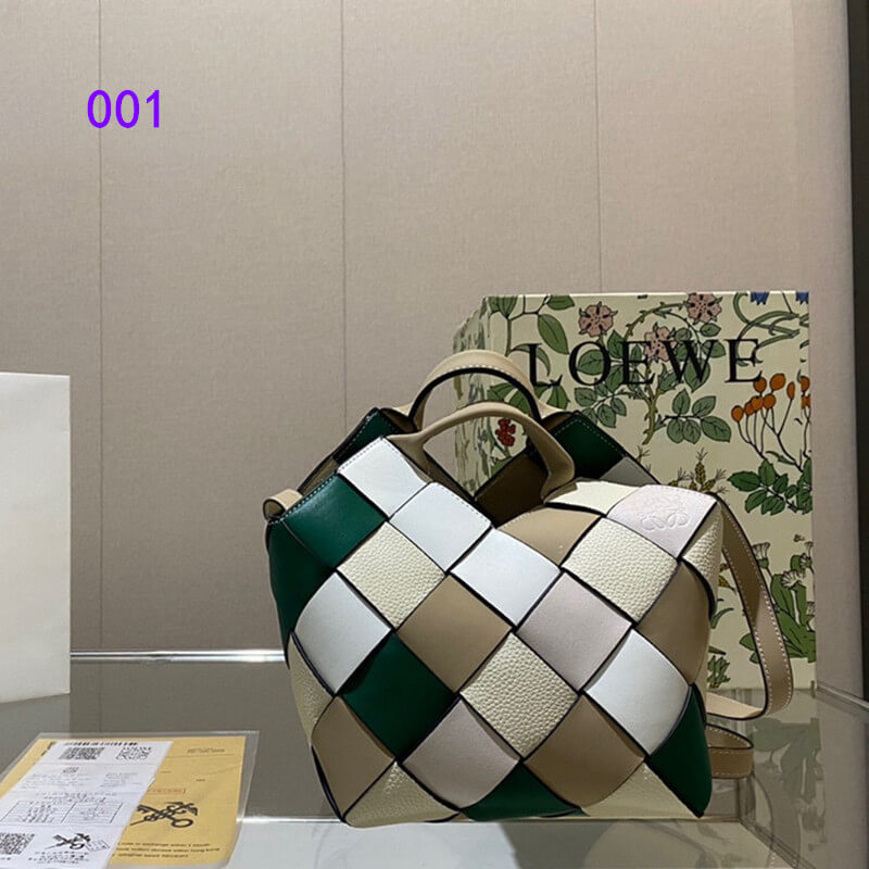 ロエベ ウーブン バスケット バッグ マルチカラー loewe ショルダー 