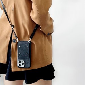 Alternative view of マルジェラ iphone17/17pro/16 ケース ショルダー iphone16pro/15/14 スマホケース ブランド 人気 iphone14promax ケース カード 収納 iphone13pro ケース 流行り