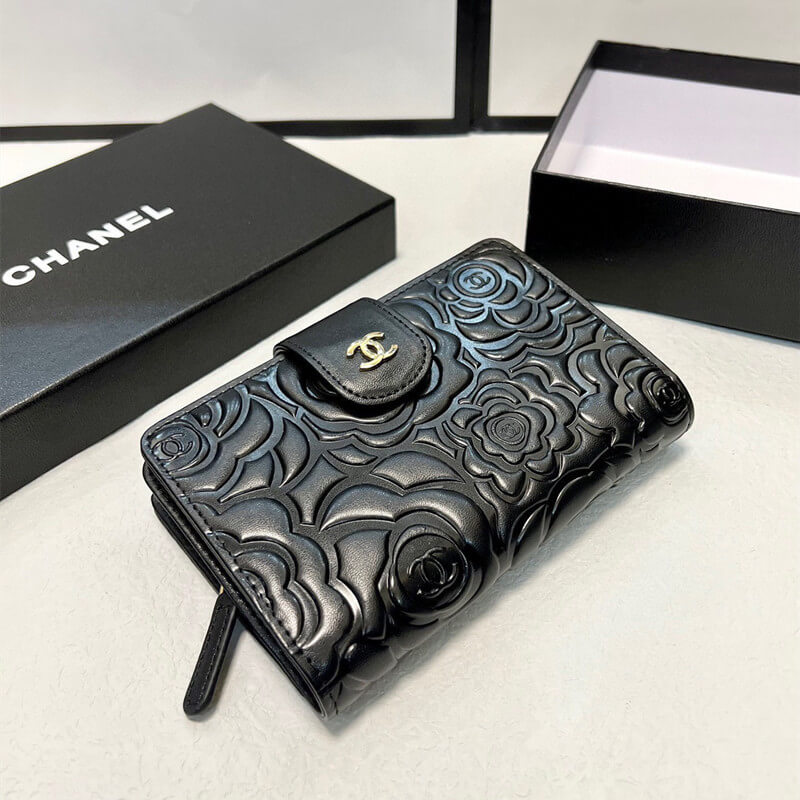 CHANEL シャネル カメリア 財布 箱付き【BIAJ6009】 シャネル 