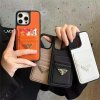 プラダ iphone17 ケース カード収納 2枚 prada iphone17pro/17air ケース ブランド iphone ケース お 揃い iphone16/16promax ケース 革 高級