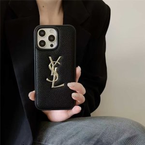 Alternative view of サンローラン iphone17promax ケース 革 YSL iphone17pro/16 ケース 大人 女子 ブランド アイフォン16pro/15/14 ケース シンプル おしゃれ