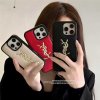 サンローラン iphone17promax ケース 革 YSL iphone17pro/16 ケース 大人 女子 ブランド アイフォン16pro/15/14 ケース シンプル おしゃれ