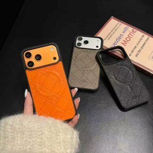 Alternative view of エルメス iphone17pro ケース magsafe 対応 ケース おしゃれ iphone17/16/16promaxケース ハイブランド ペア  アイフォン15/14 ケース レザー ブランド